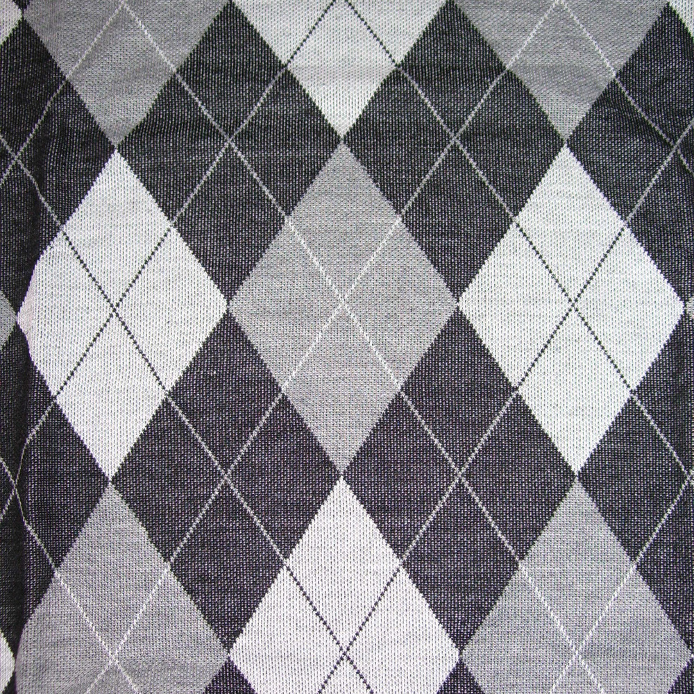 2X Mens V Neck Black Argyle Sweater Vest 2XL XXL - Picture 5 of 5